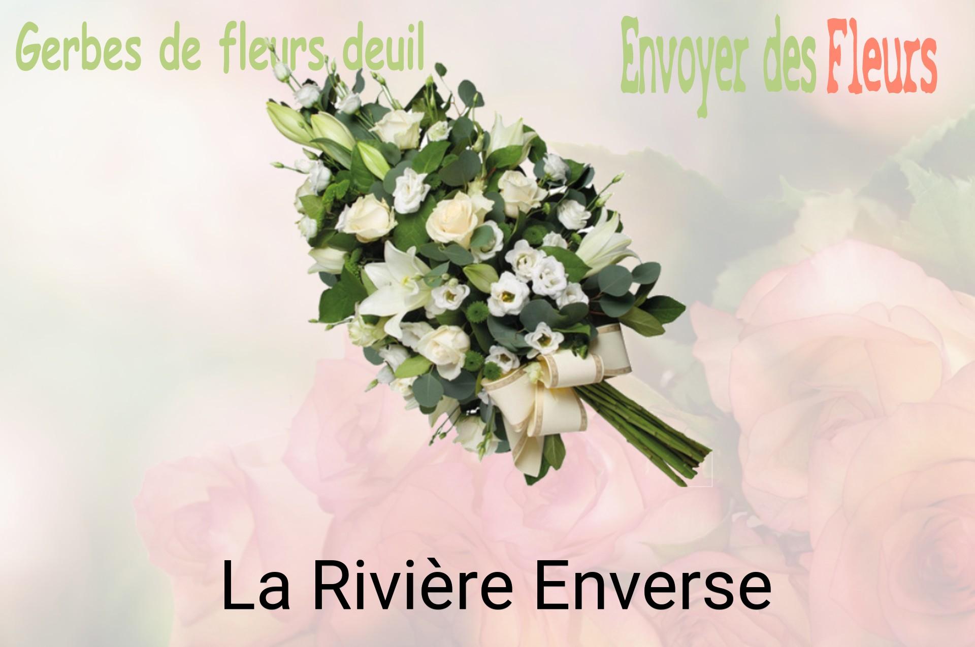 Gerbe de fleurs de deuil livrée à La Rivière-Enverse